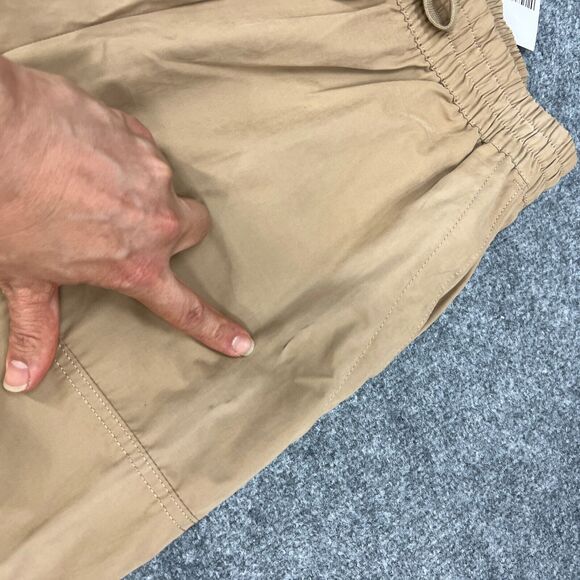 Forever 21 Jogger Womens M Medium Khaki Elastic Waist Drawstring High Rise *READ - Picture 6 of 15